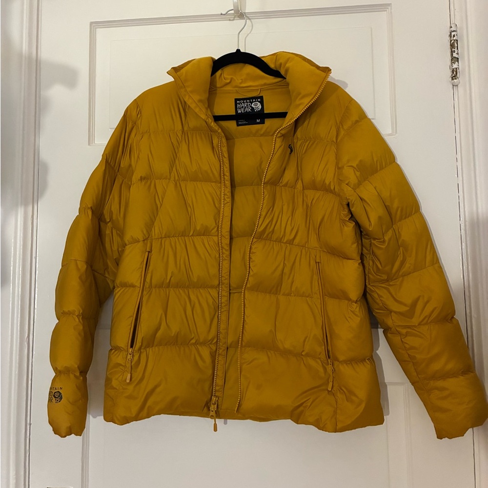 Mountain Hardwear Puffy — Mustard Yellow Like new!